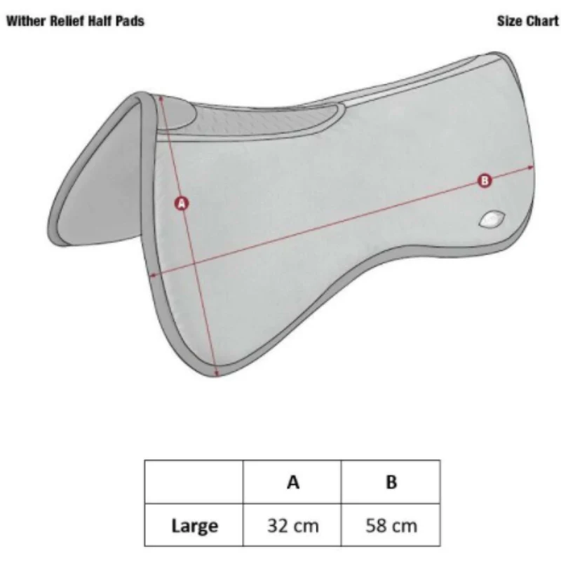 LeMieux Amortisseur Wither Relief Memory Foam Half Marin