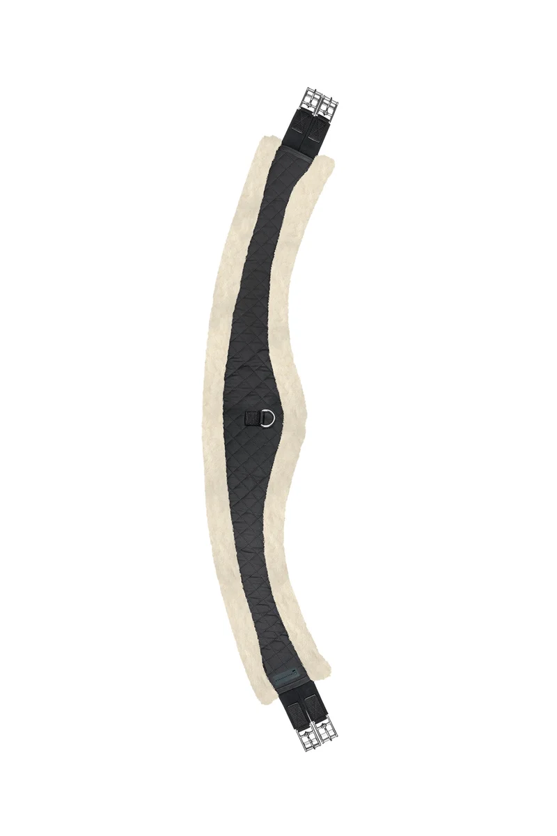 Half Moon Sangle Longue avec Fourrure Teddy Black/Nature 110 cm
