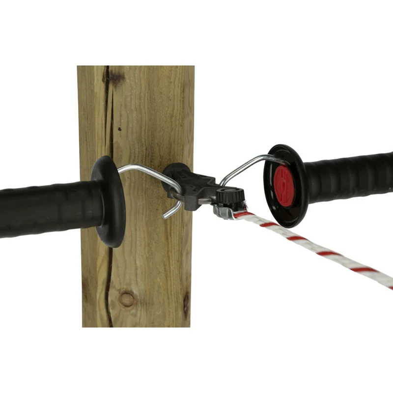 Kerbl Isolateur de Porte X³ Galvanisé 6 Pièces Noir