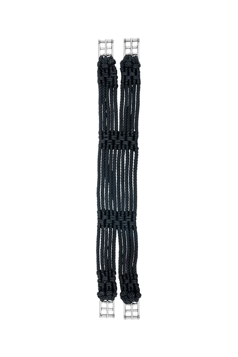 Sangle Longue en Corde Tressée Black 135 cm