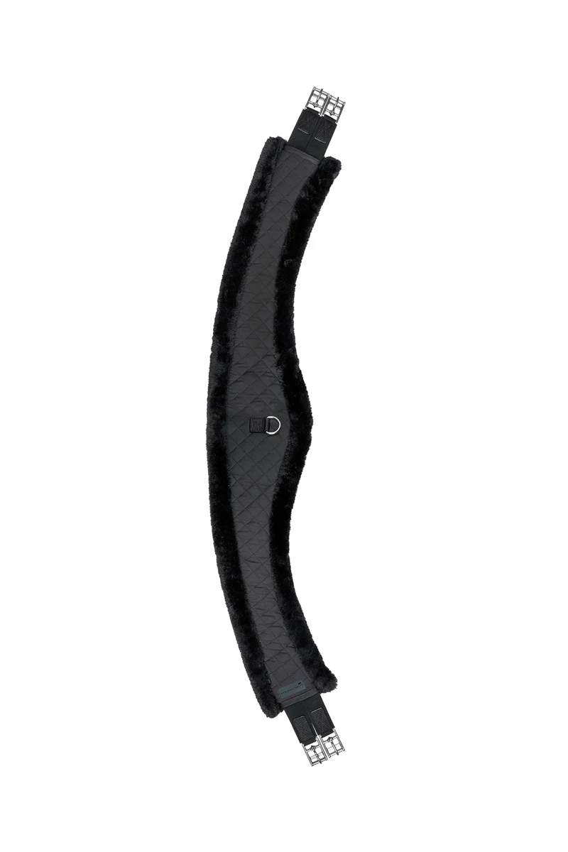 Half Moon Sangle Longue avec Fourrure Teddy Black/Black 125 cm