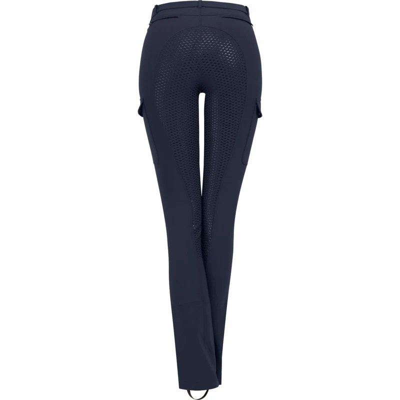 ELT Pantalon d'Équitation Jodhpur Micro Cargo Silicone Nightblue