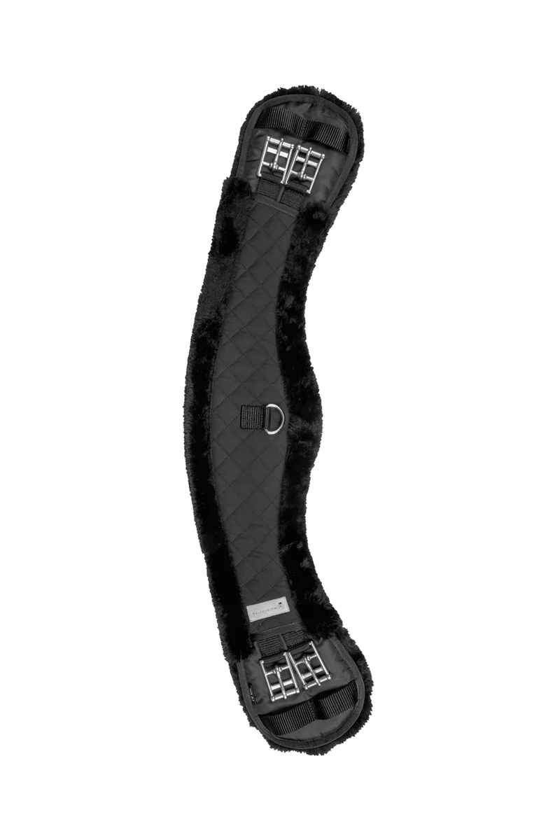 Half Moon Sangle Courte avec Fourrure Teddy Black/Black 85 cm