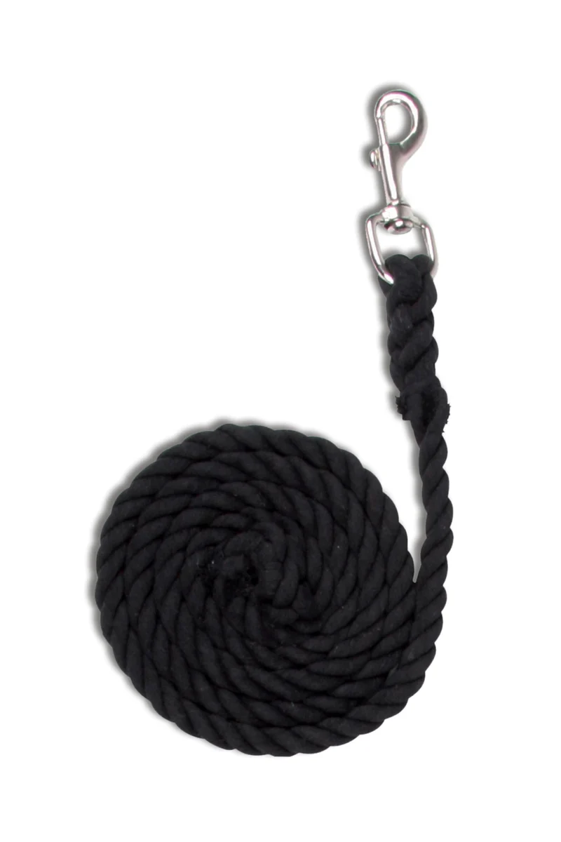 Corde d'Attache en Coton Black Taille unique