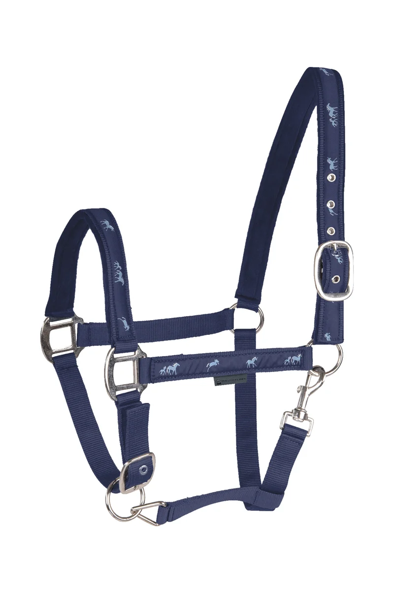 Little Horse Licol à Motif Navy C