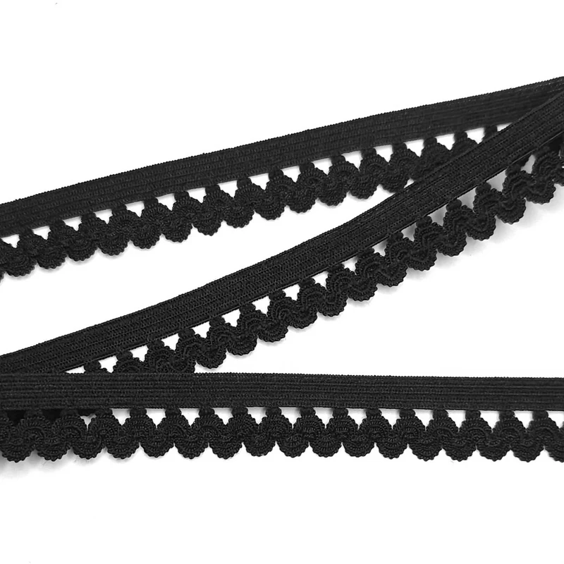 Élastique Picot | Noir | 15 mm - 5/8"