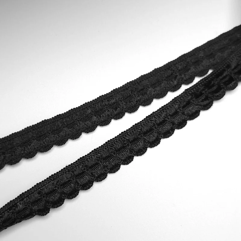 Élastique Picot | Noir | 10 mm - 3/8"