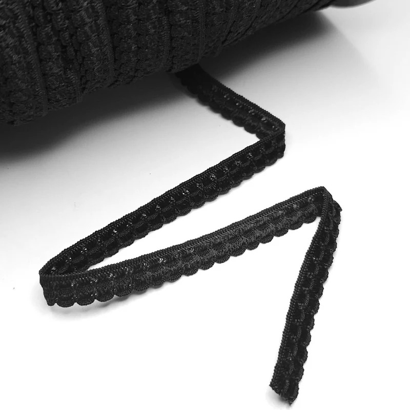 Élastique Picot | Noir | 10 mm - 3/8"