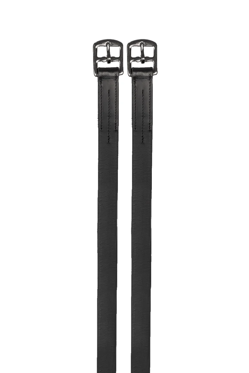 X-Line Blackstar Étrivières en cuir Black 120 cm