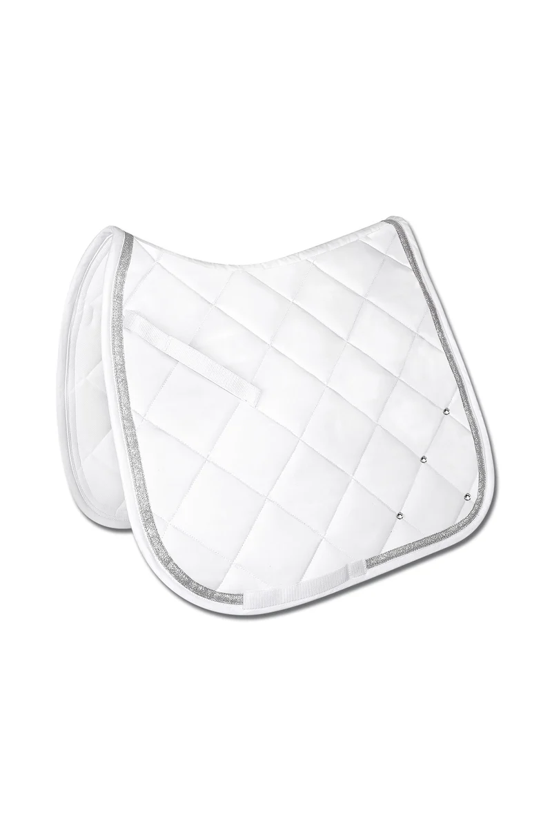 Competition Tapis de Selle de Dressage de Compétition White/Silver F