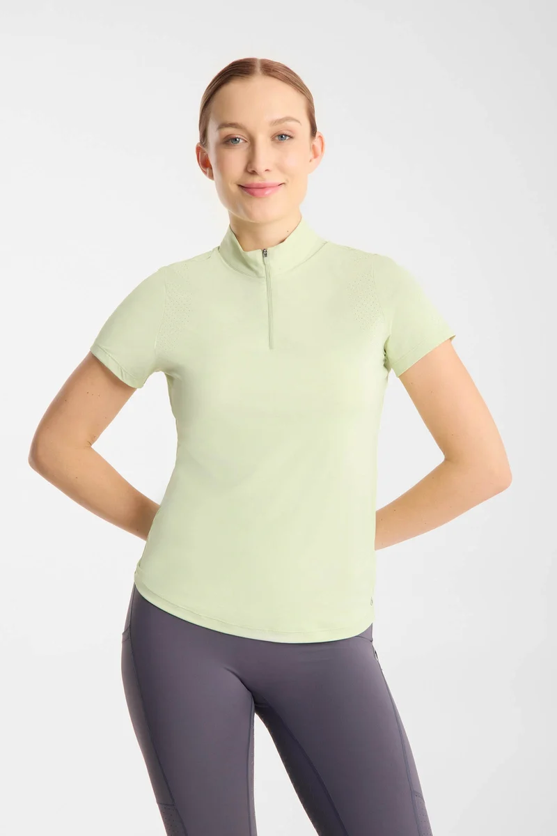 Emmie shirt d’entraînement femme cooling manches courtes Celadon Green 34