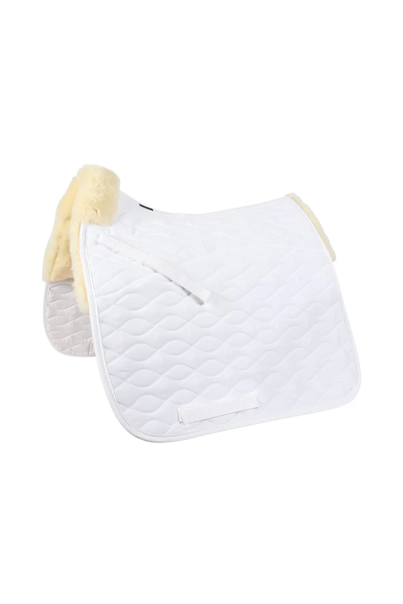 Milan Tapis de Selle de Dressage avec Mouton White F