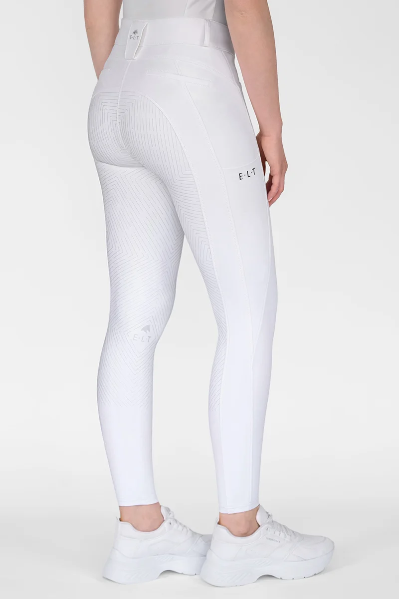 Comfort Ride Pantalon d'Équitation Enfant à Assise Intégrale en Silicone White 140