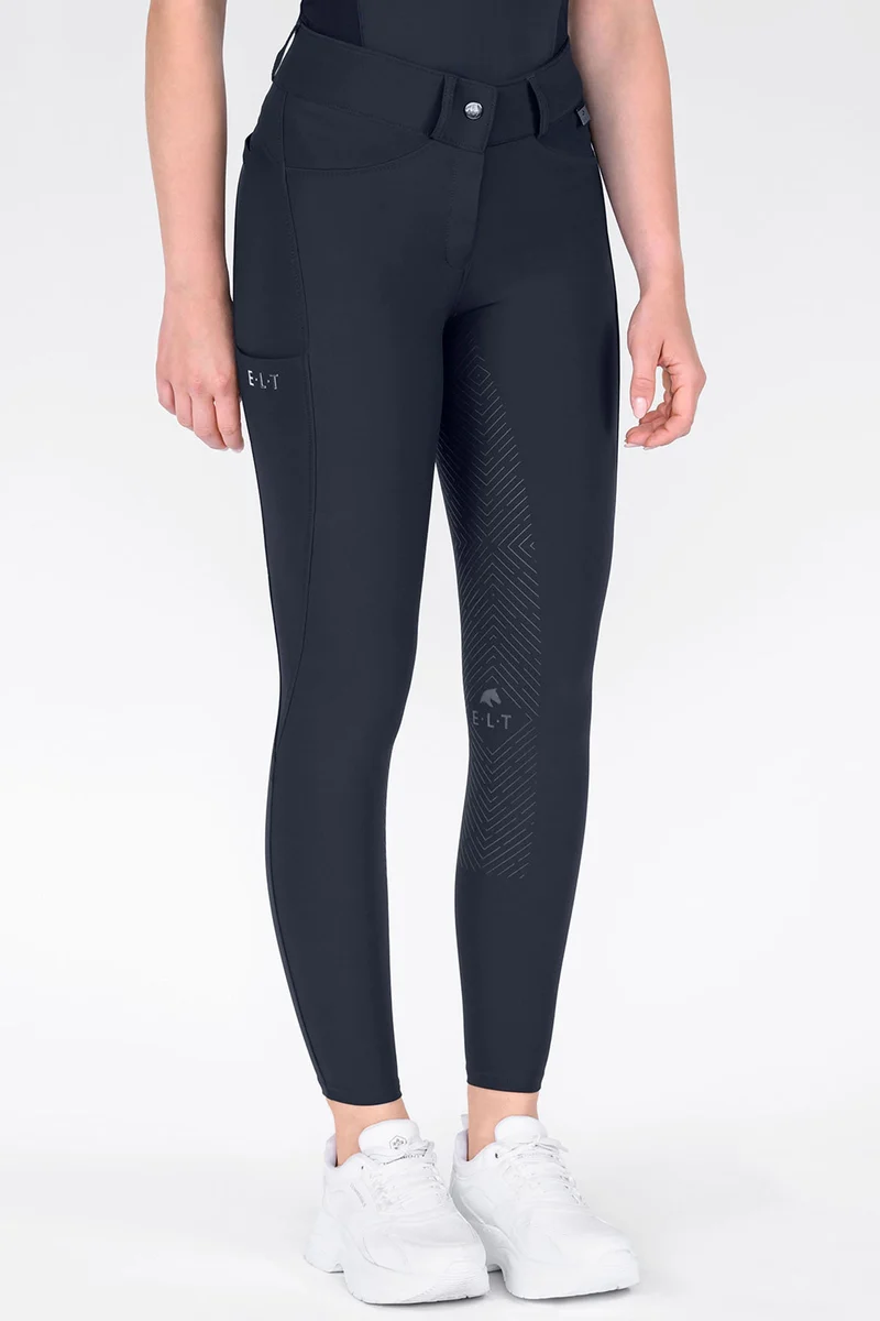 Comfort Ride Pantalon d'Équitation Enfant à Assise Intégrale en Silicone Deepblue 152