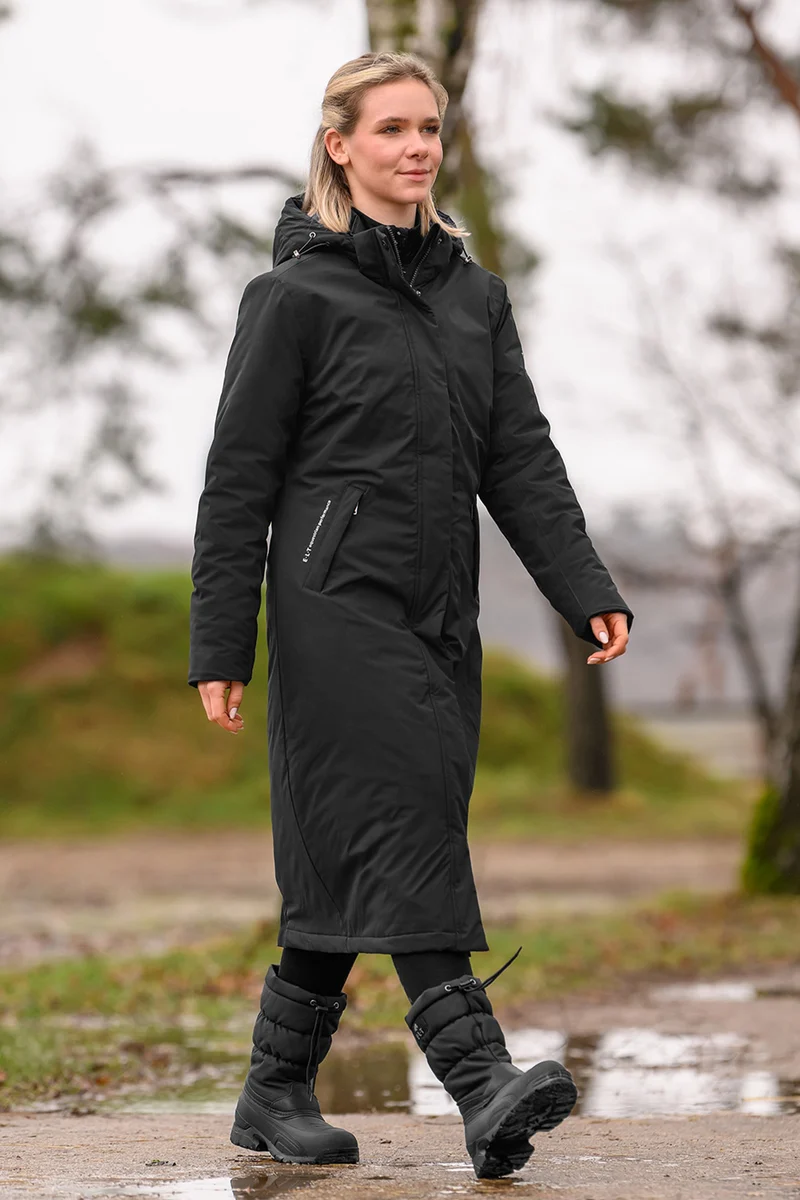 Performance Manteau d'Équitation d'Hiver Femme Black L