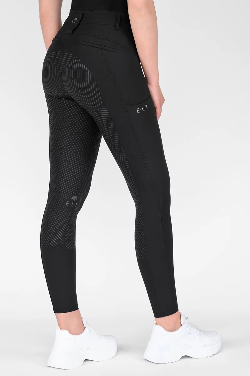 Comfort Ride Pantalon d'Équitation Enfant à Assise Intégrale en Silicone Black 140