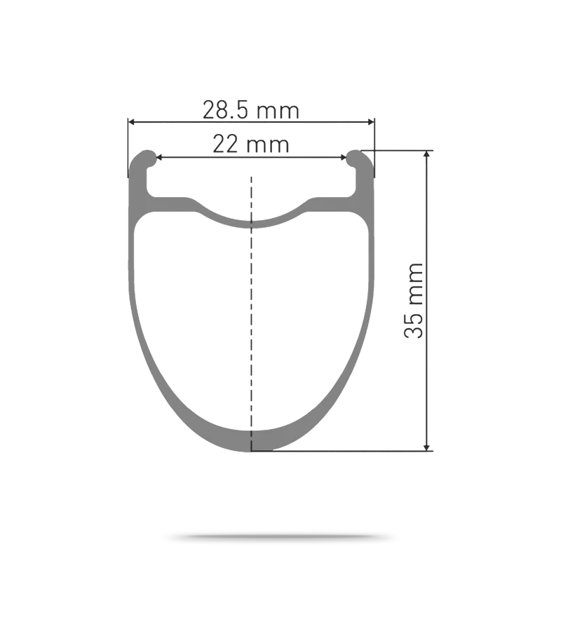ERC 1400 DICUT 35mm Disc Brake Rear Wheel