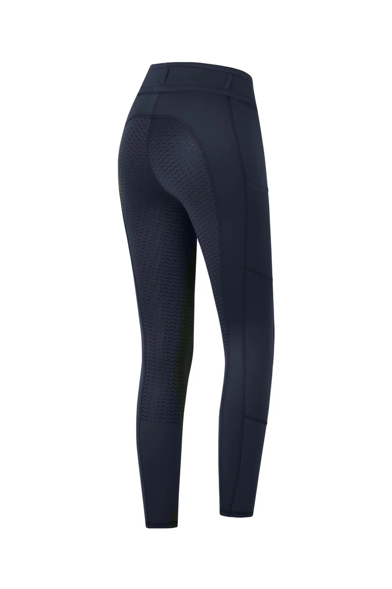 Ella Kids' leggings d’équitation fond intégral Night Blue 122