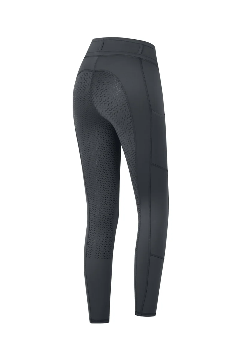 Ella Kids' leggings d’équitation fond intégral Asphalt 176