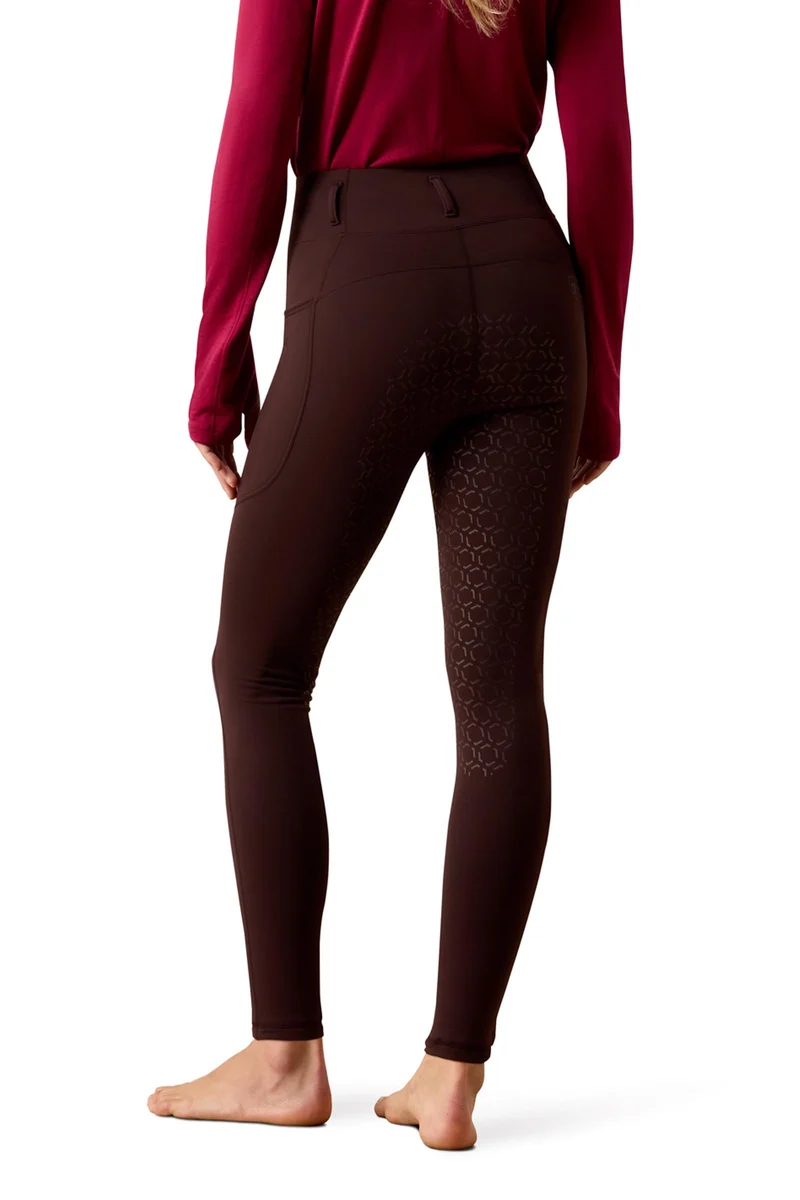 Venture 2.0 Leggings d’équitation thermiques femme avec fond intégral Chocolate Plum XS