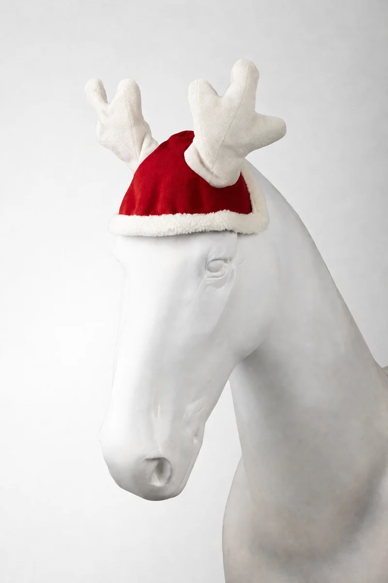 Bonnet de Noël renne Horze Dark Red F