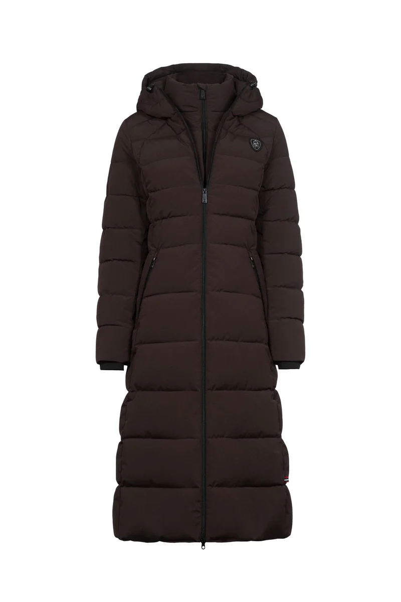 CAVALDENI Manteau long femme Café Noir 32