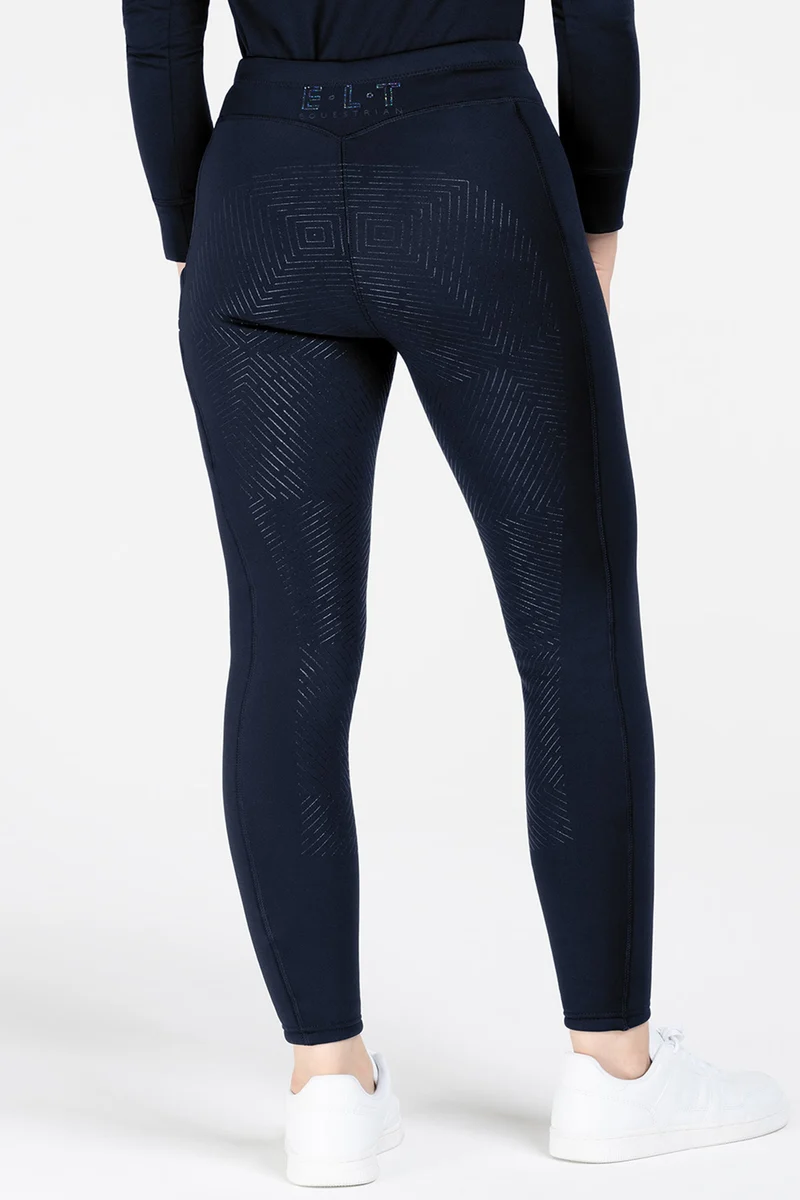 Rica Legging Thermique d'Équitation Enfant Teddy Deepblue 128