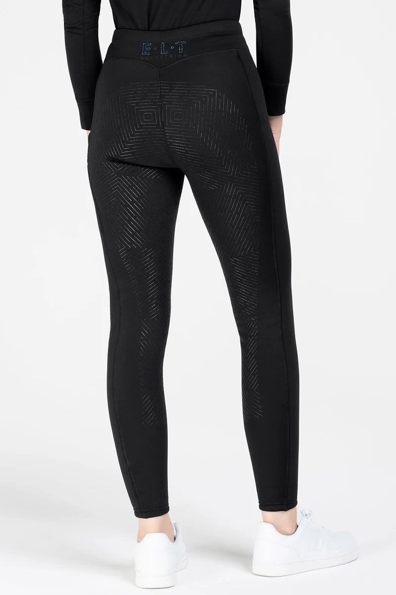 Rica Legging Thermique d'Équitation Enfant Teddy Black 128