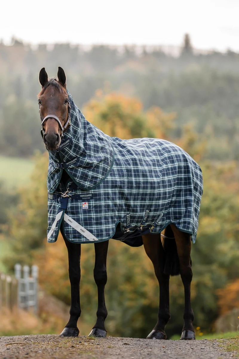 Rhino Plus Vari-Layer couverture d’extérieur avec couvre-cou amovible, 250 g Hunter Check/Green/Navy 155
