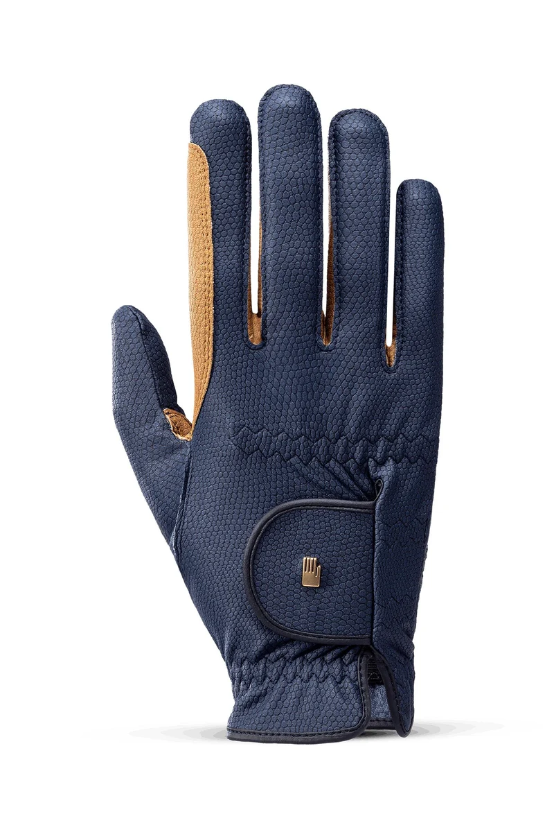 Malta Grip gants d’équitation Navy/Caramel 10