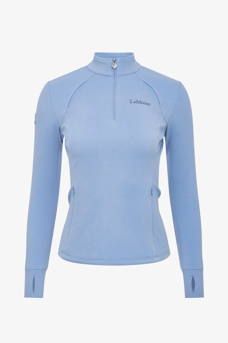 Frances polaire femme quart zip Powder Blue 46