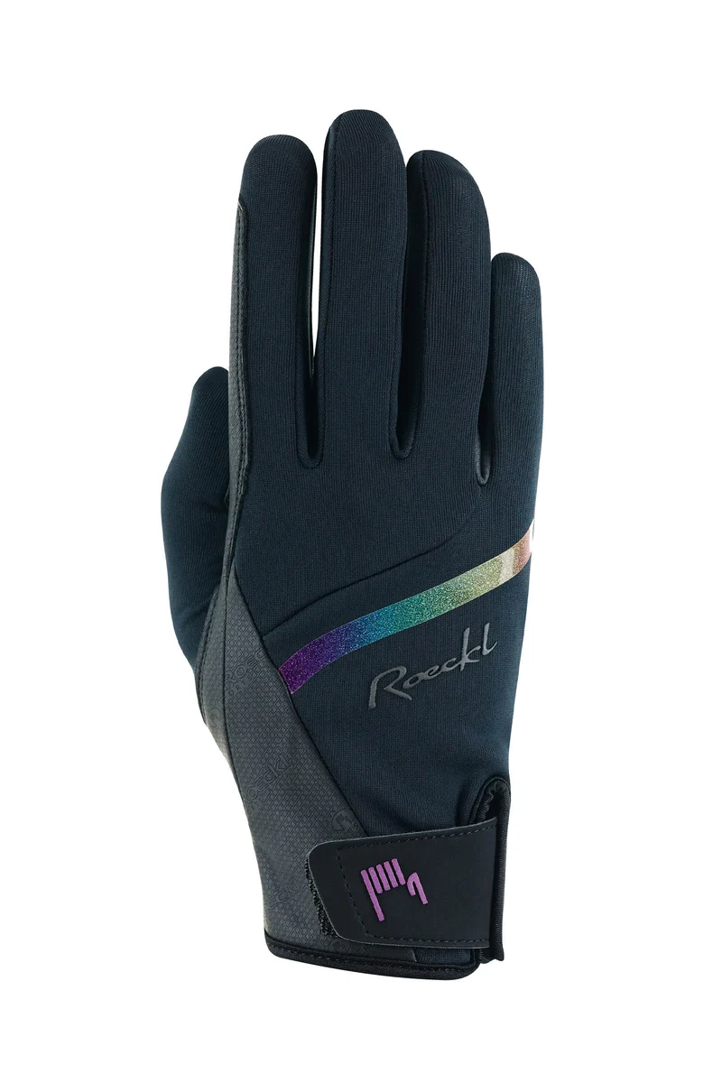 Jineta Gants d'équitation Black/Rainbow 8.5