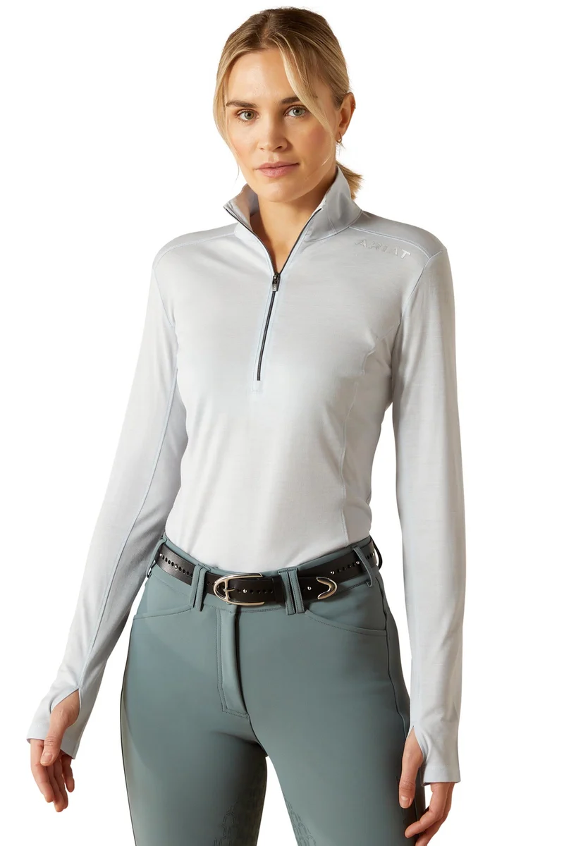 Cheviot Haut technique femme à 1/4 zip Skyway M
