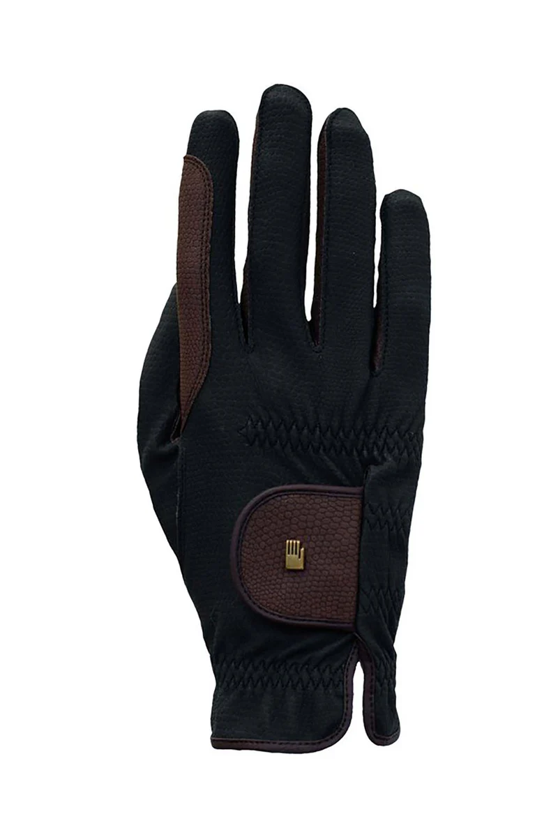 Malta Gants d'équitation d'hiver Black/Dark Brown 7,5