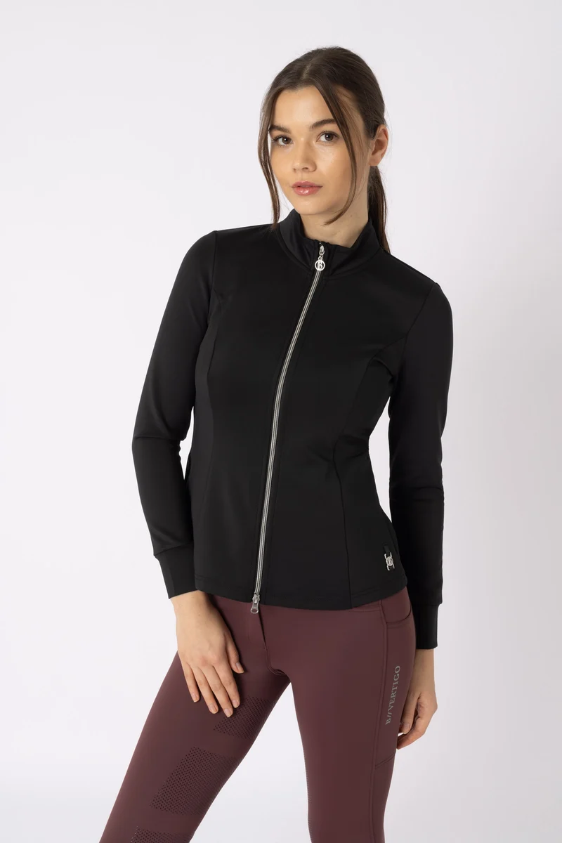 Sarah Veste d'équitation d'entraînement à plis pour femme Anthracite Dark Grey 36