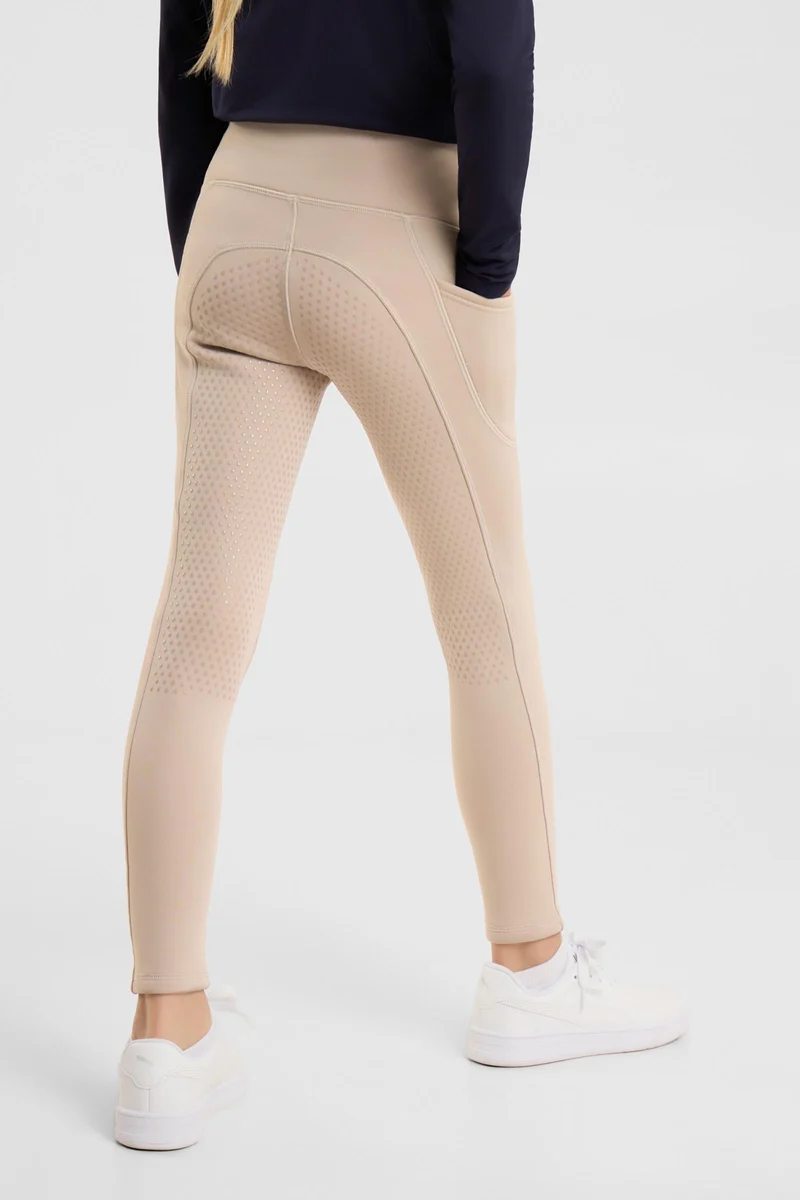 Greta JR leggings d’équitation thermo enfant full grip Atmosphere 122-128