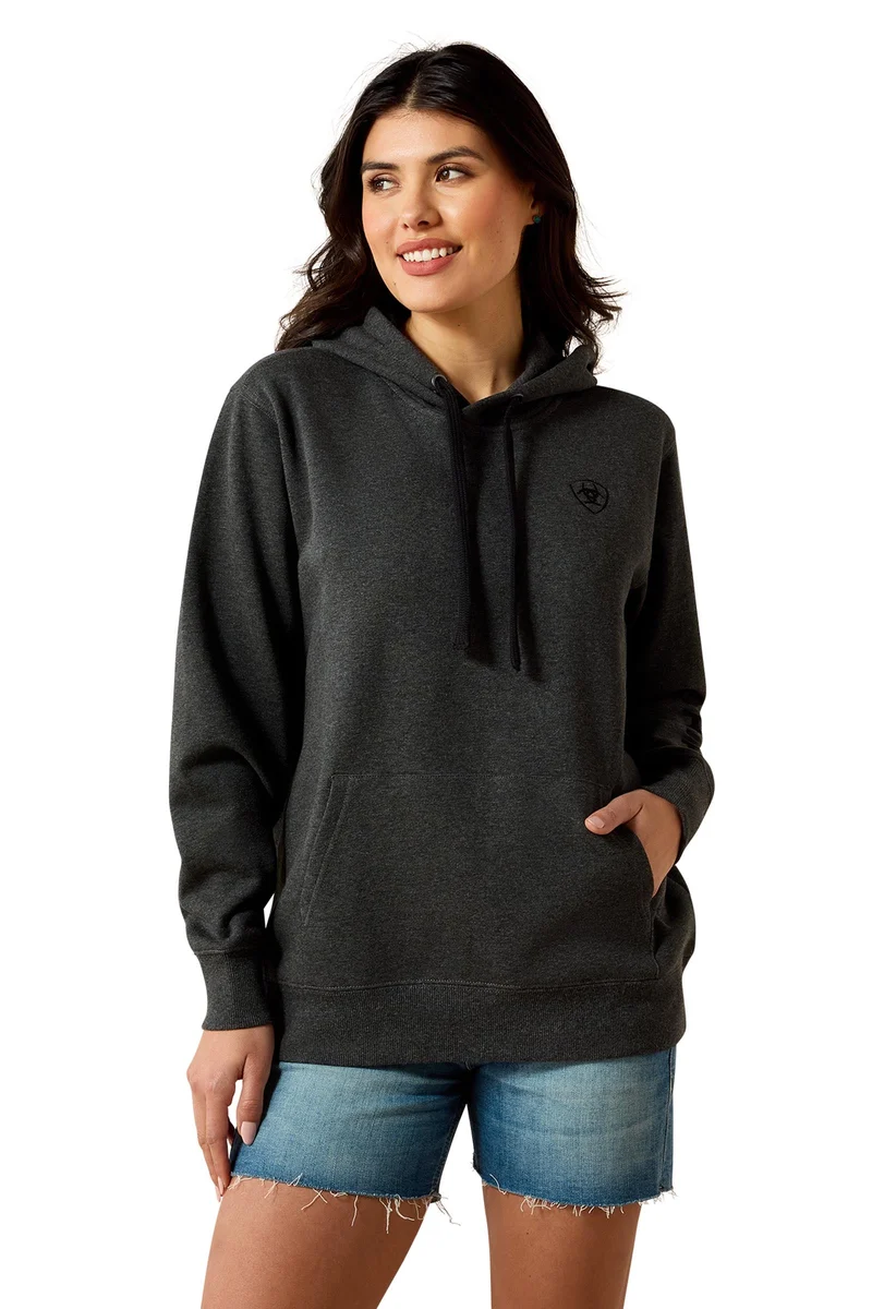 Logo 2.0 sweat à capuche pour femme Charcoal Heather S