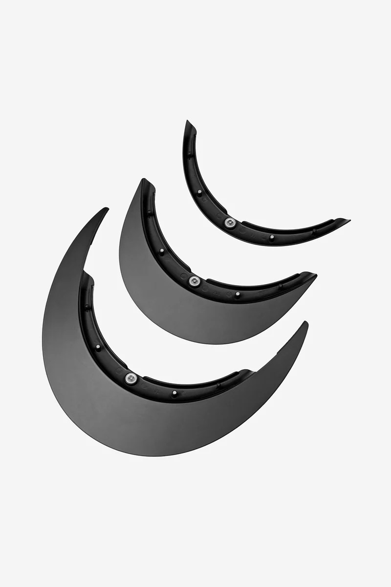 Verv set de visière de casque mat Black L