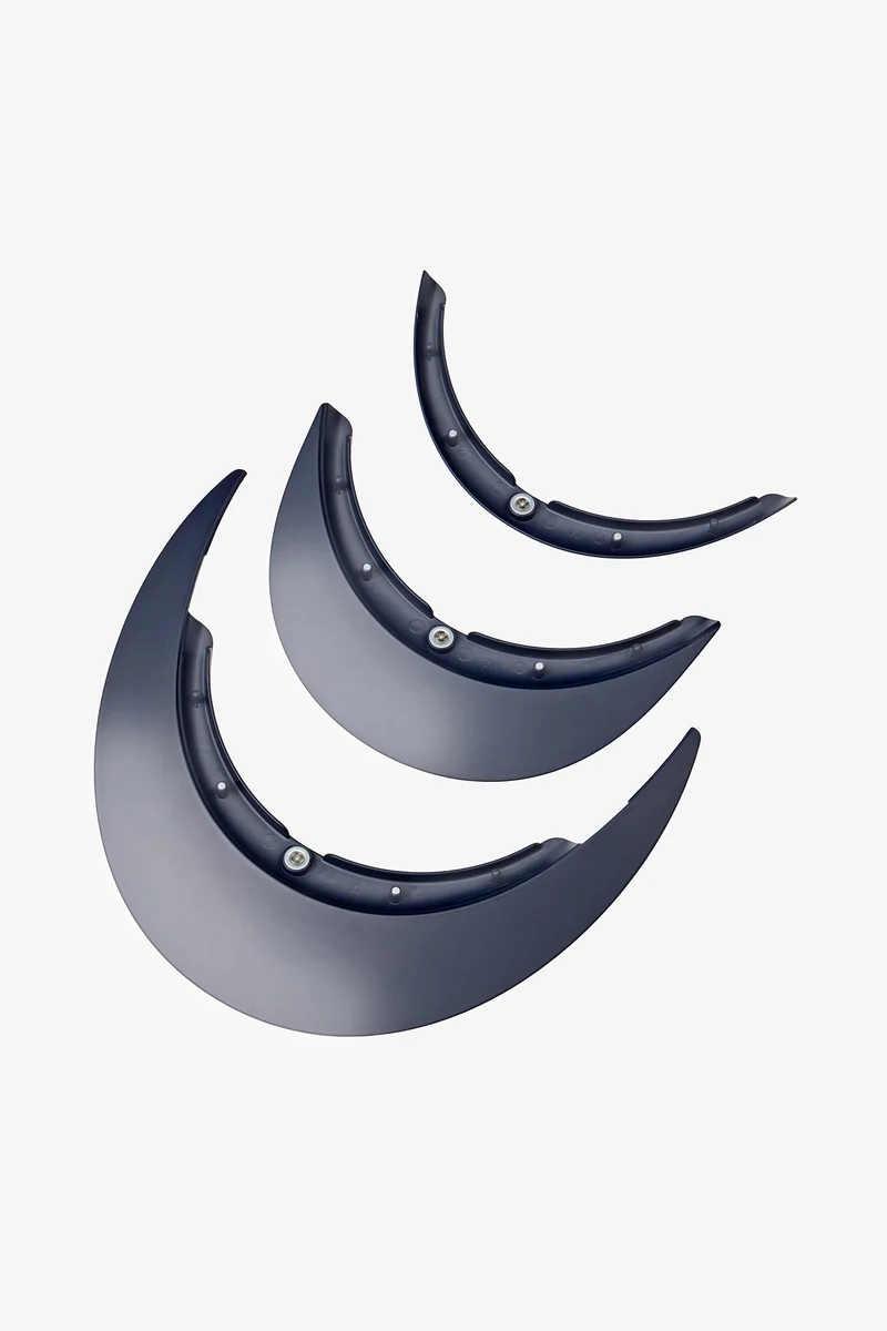 Verv set de visière de casque brillant Navy L
