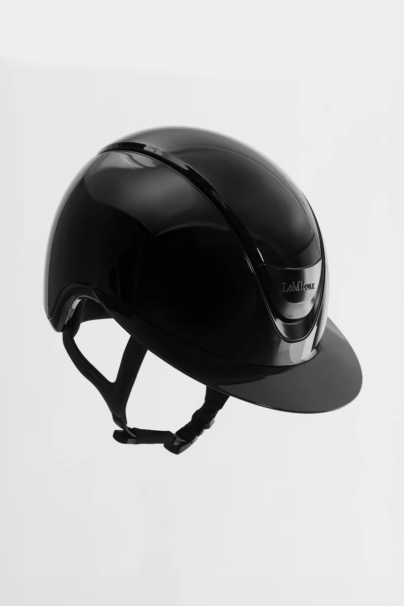 Verv casque de compétition brillant Black 52-55
