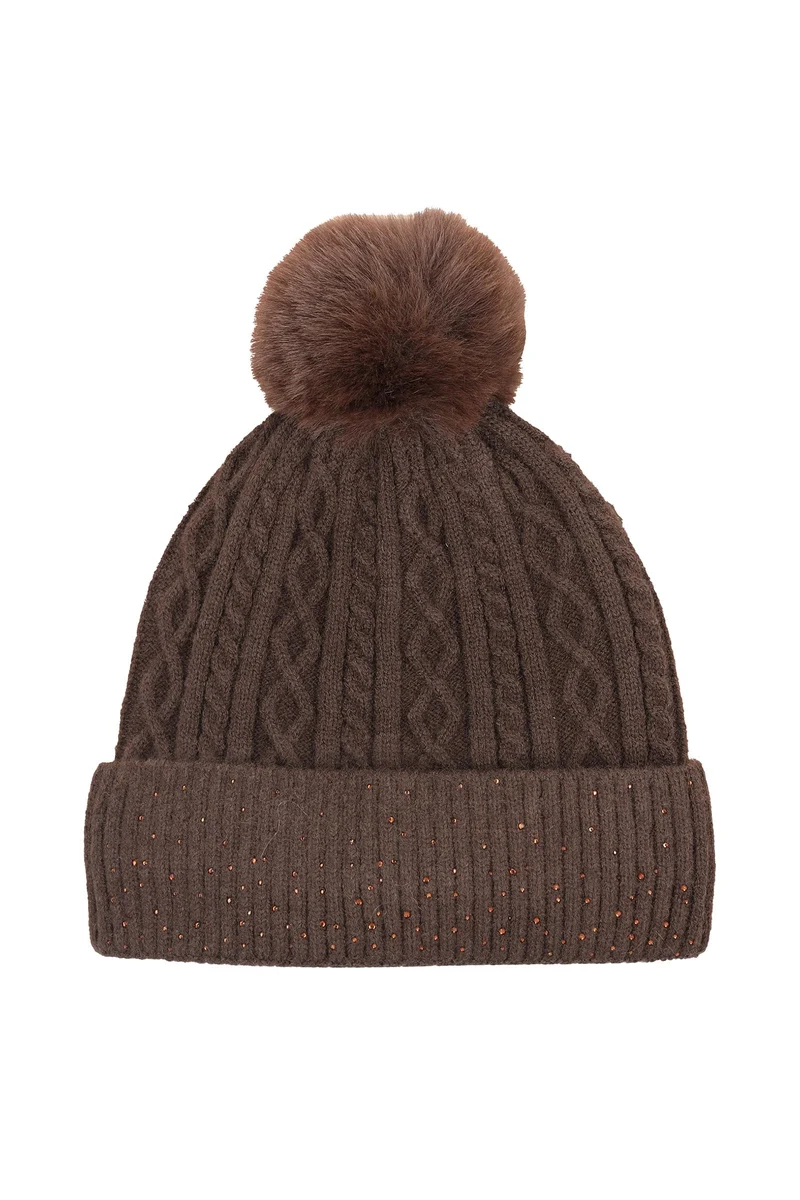 Schockemöhle SP Glamour Style Bonnet Mocca Taille unique