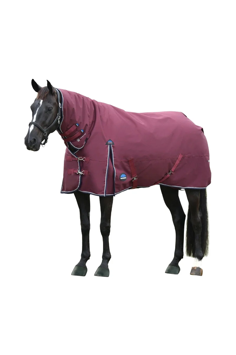 Comfitec Essential couverture d'extérieur avec encolure fixe, 220g Burgundy/Navy 115