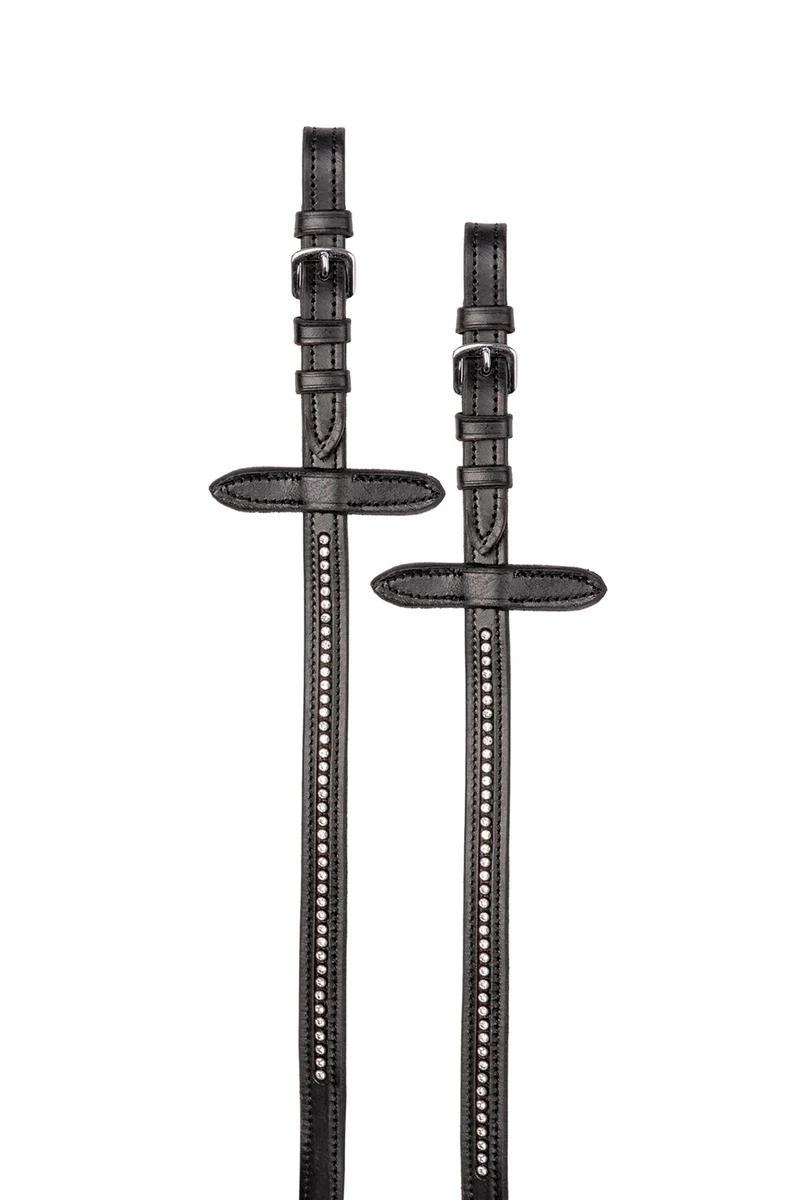 Diamond Rênes en Sangle avec Strass Black/White F