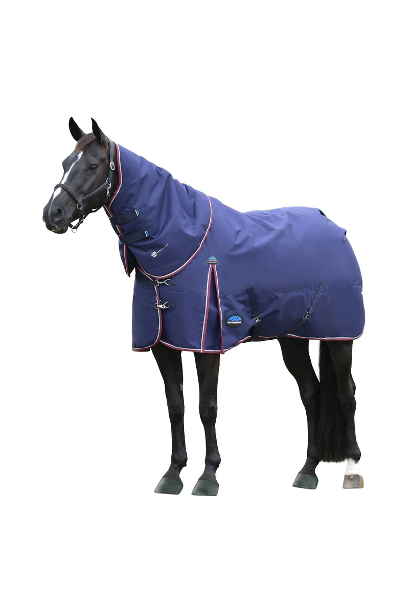ComFiTec Essential Couverture d’extérieur avec encolure amovible, 50 g Navy/Burgundy 105