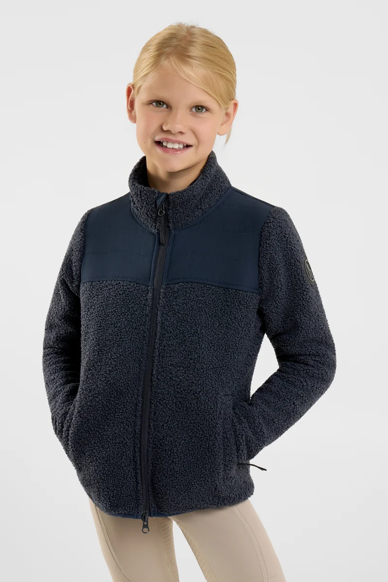 Misha Veste en polaire hybride pour enfants Blueberry 158-164