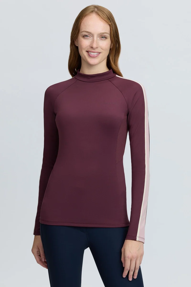 Talia base layer femme à col roulé avec protection UV Bramble 34