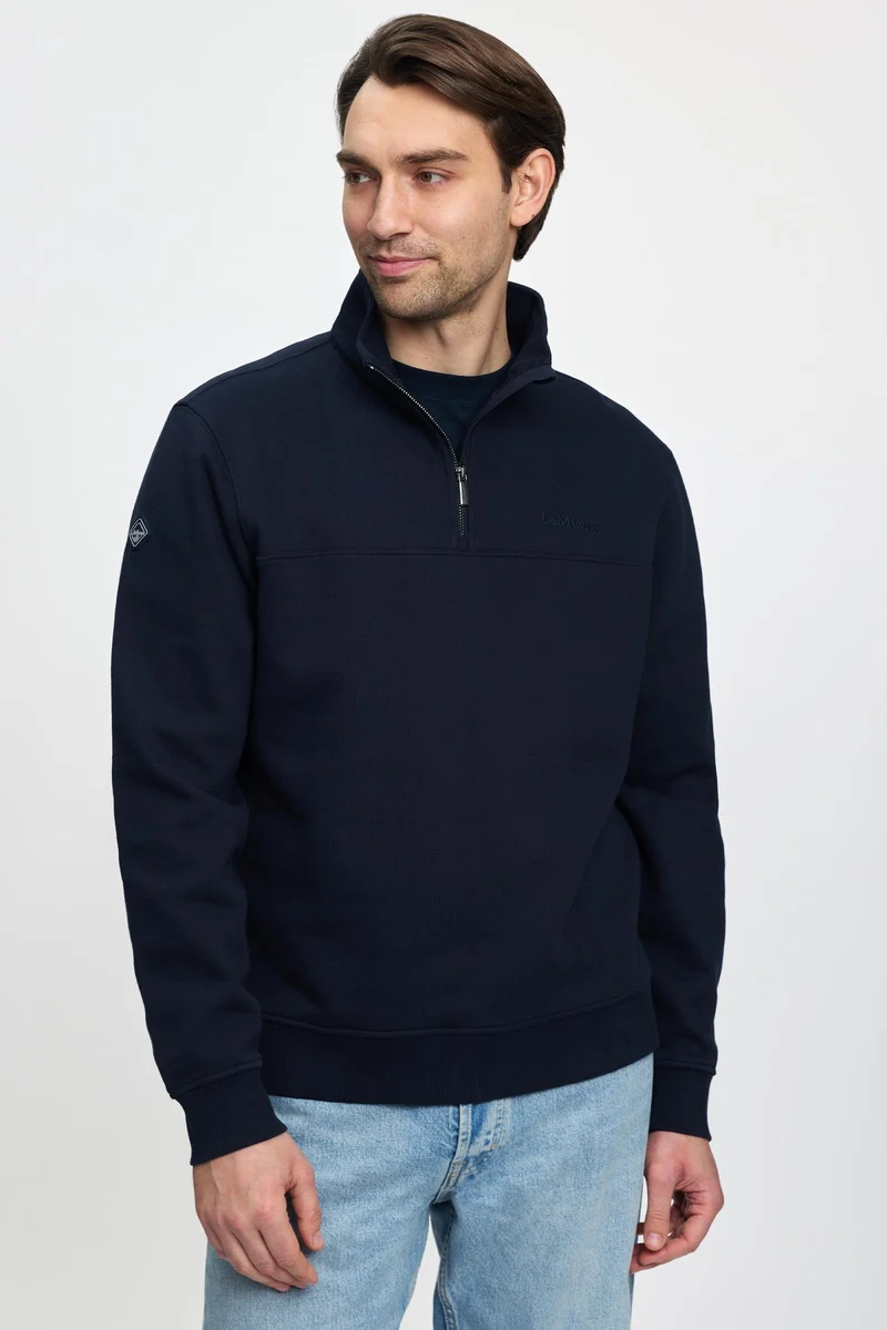 sweat homme à quart de zip Navy M