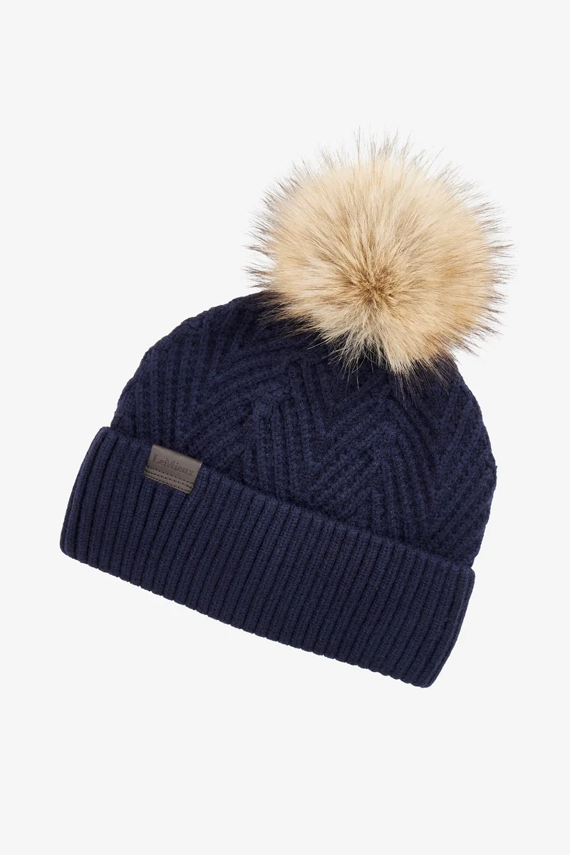 Clara Bonnet en maille Navy Taille unique