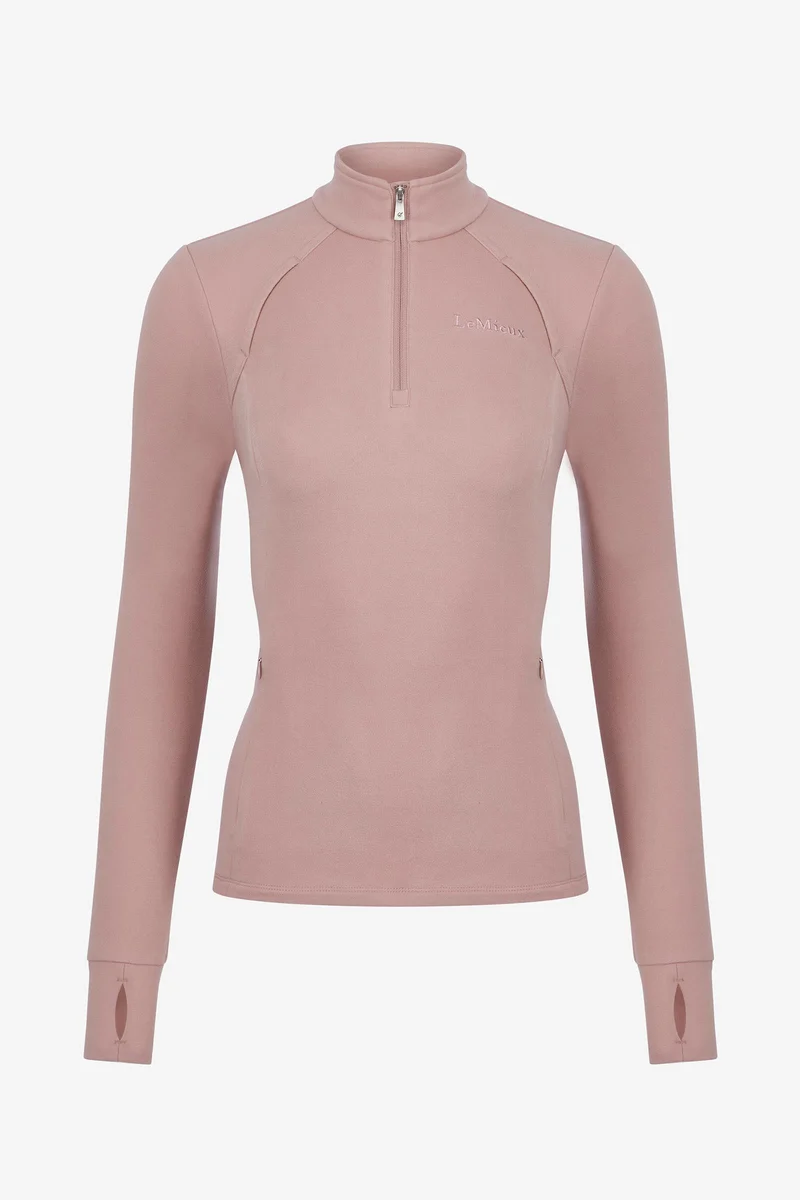 Frances polaire femme quart zip Wild Rose 36