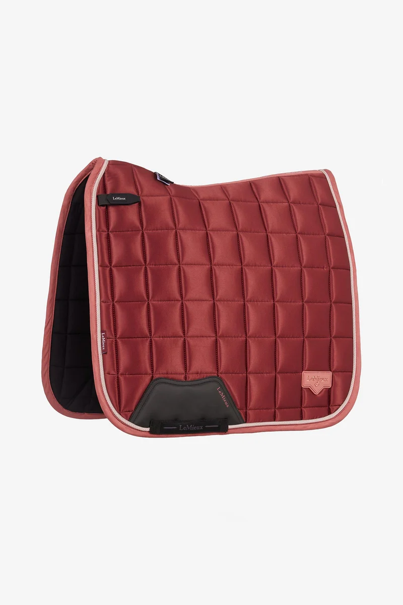 Loire tapis de selle carré classique de dressage Russet S/M